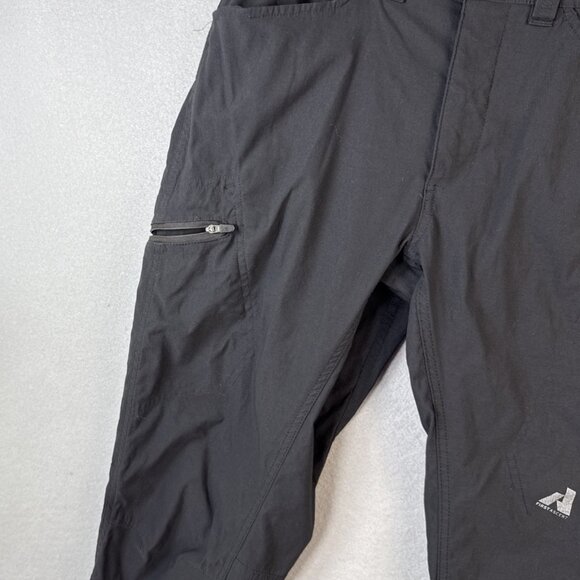 Eddie Bauer First Ascend Pants Mens 33x32 Black Cargo Stretch Hiking Camp Trail - Picture 4 of 15